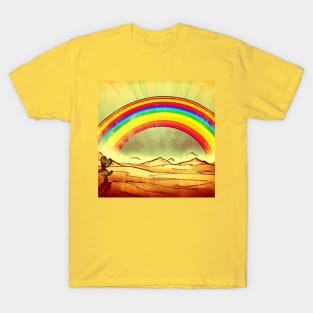Rainbow in the desert T-Shirt